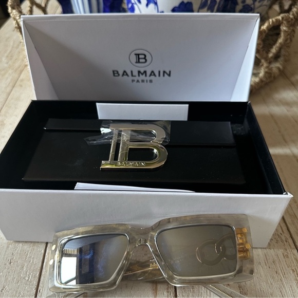 Chic Balmain Silver Sunglasses 53MM